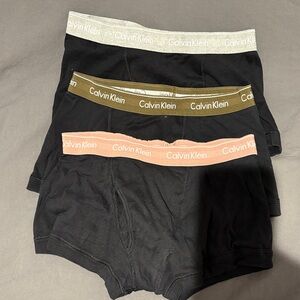 Calvin Klein Boxer Briefs - Black, Olive, Coral